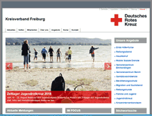 Tablet Screenshot of drk-freiburg.de
